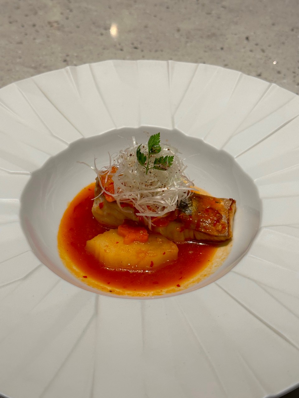 PIECE Crab and Eggplant Dish - Yuzu-flavored Crab Meat and Eggplant Marinated in Shaoxing Wine