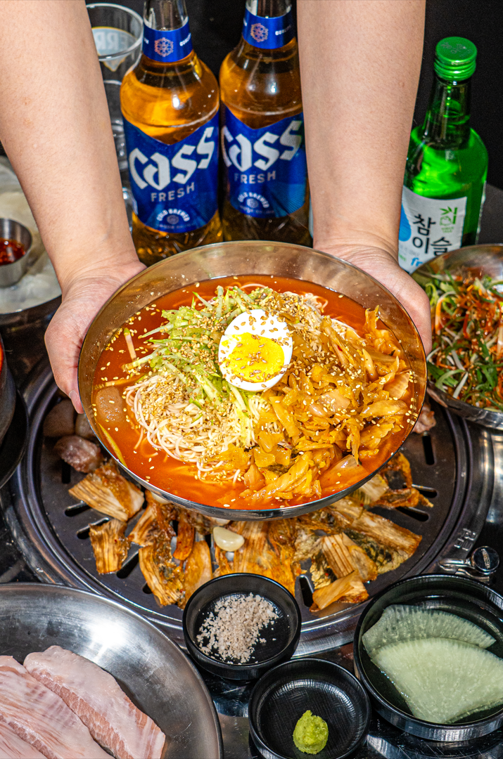 Doenjang Jjigae and Side Dishes at Donpilsal Jamsil Branch