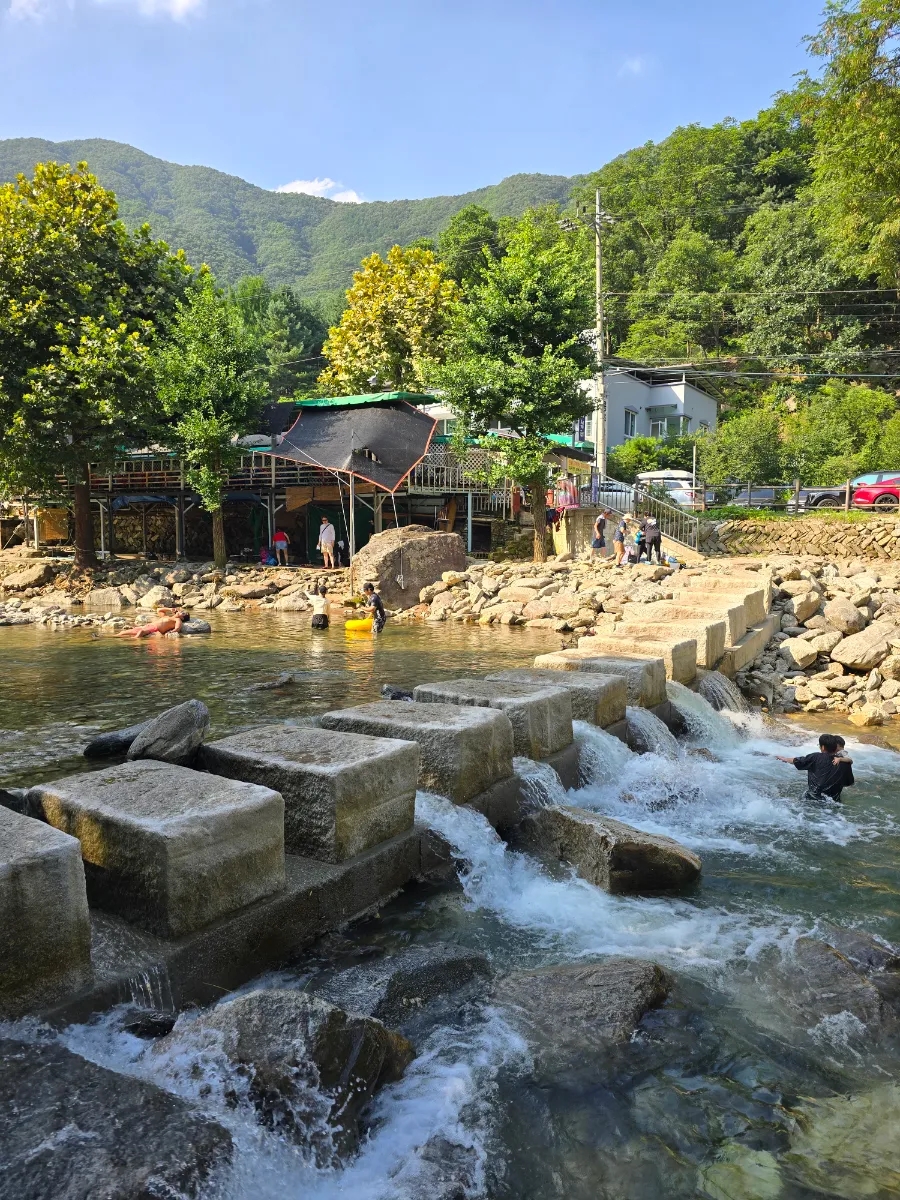 용추계곡 물놀이